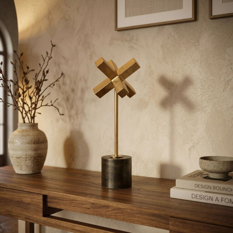 Figura Decorativo de Metal, Star — vista 4