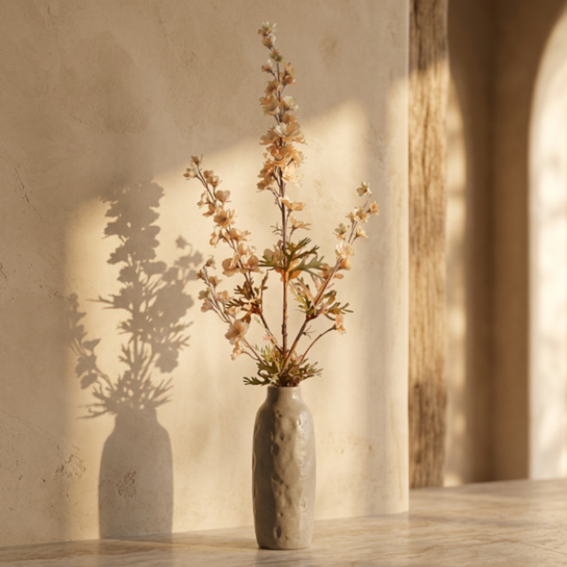 Ramillete Delphinium Blanca 82cm — vista 2