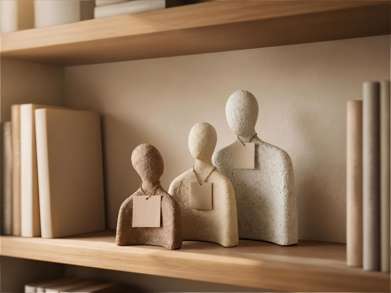 Set de 3 Figuras Decorativas Art — vista 2