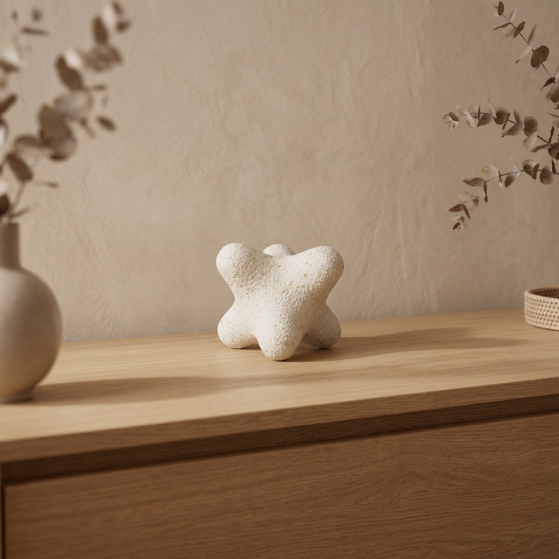 Figura Abstracta Simulación Granito — vista 2