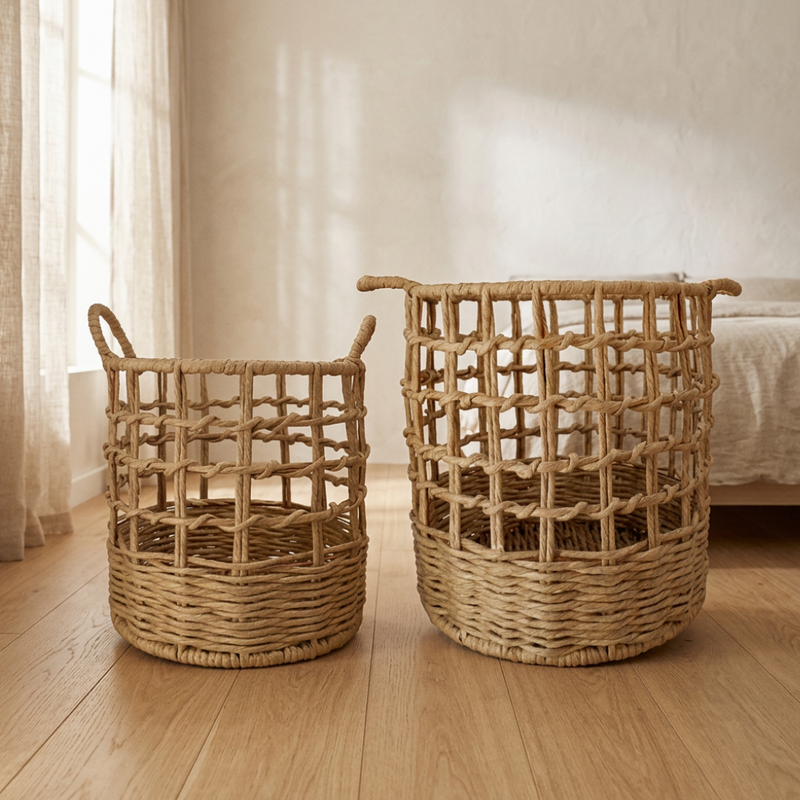 Set de 2 Cestos Estilo Japandi — vista 3