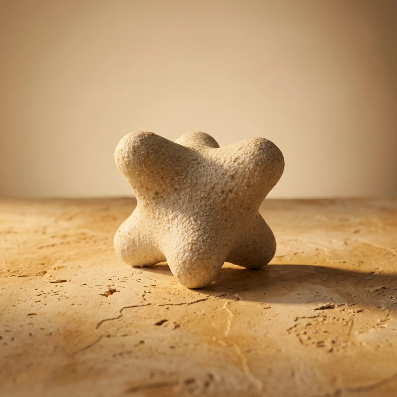 Figura Abstracta Simulación Granito