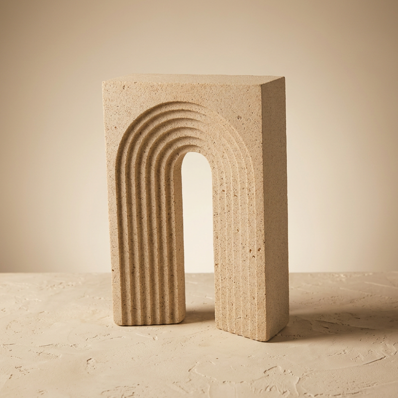 Escultura Rectangular Simulación Granito II