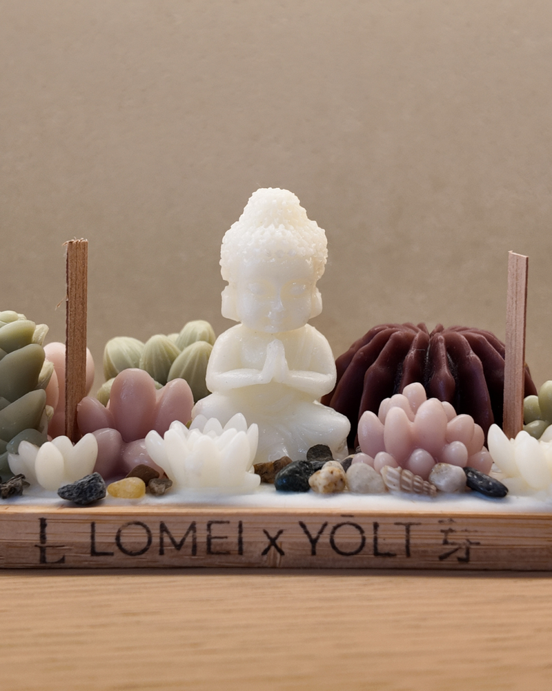 Set decorativo Budda Blanco