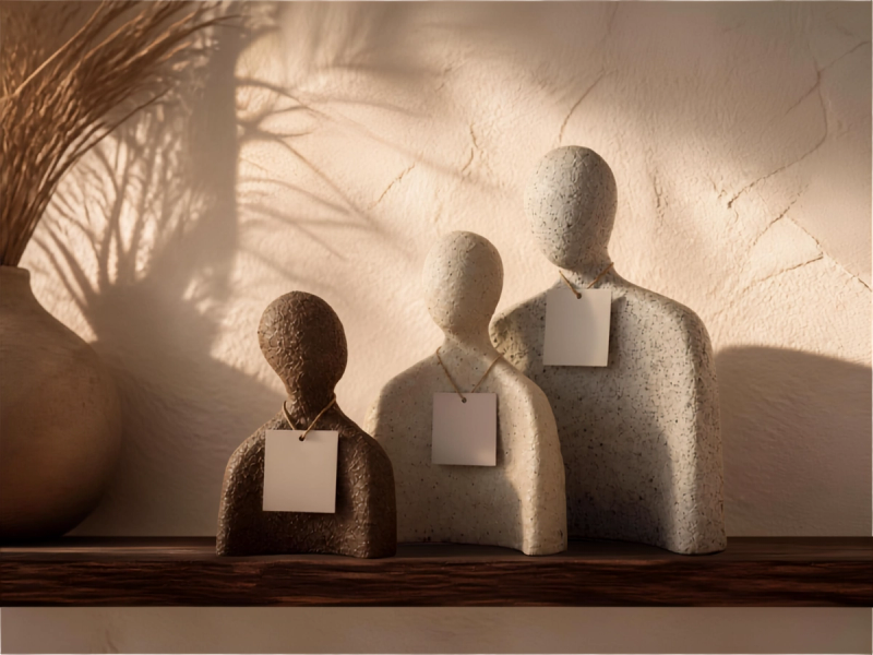 Set de 3 Figuras Decorativas Art — vista 3