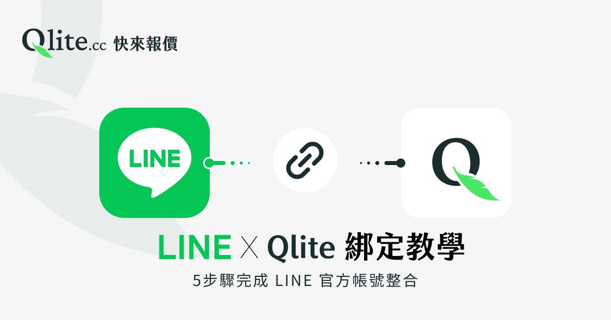 LINE 官方帳號綁定到 Qlite CRM 教學封面