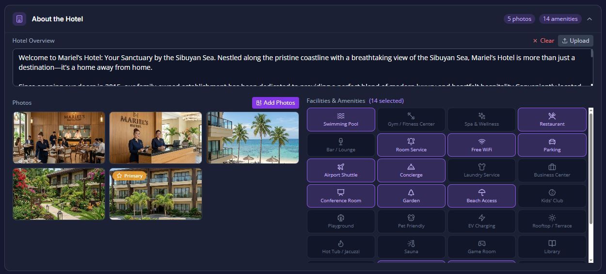 about the hotel