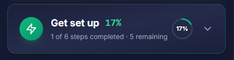 Onboarding progress tracker