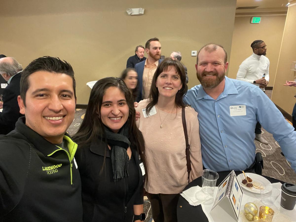 Frank and Beverly at a Holiday Reception but by the Master Builder's Association and Tacoma Pierce County Association of Realtors.