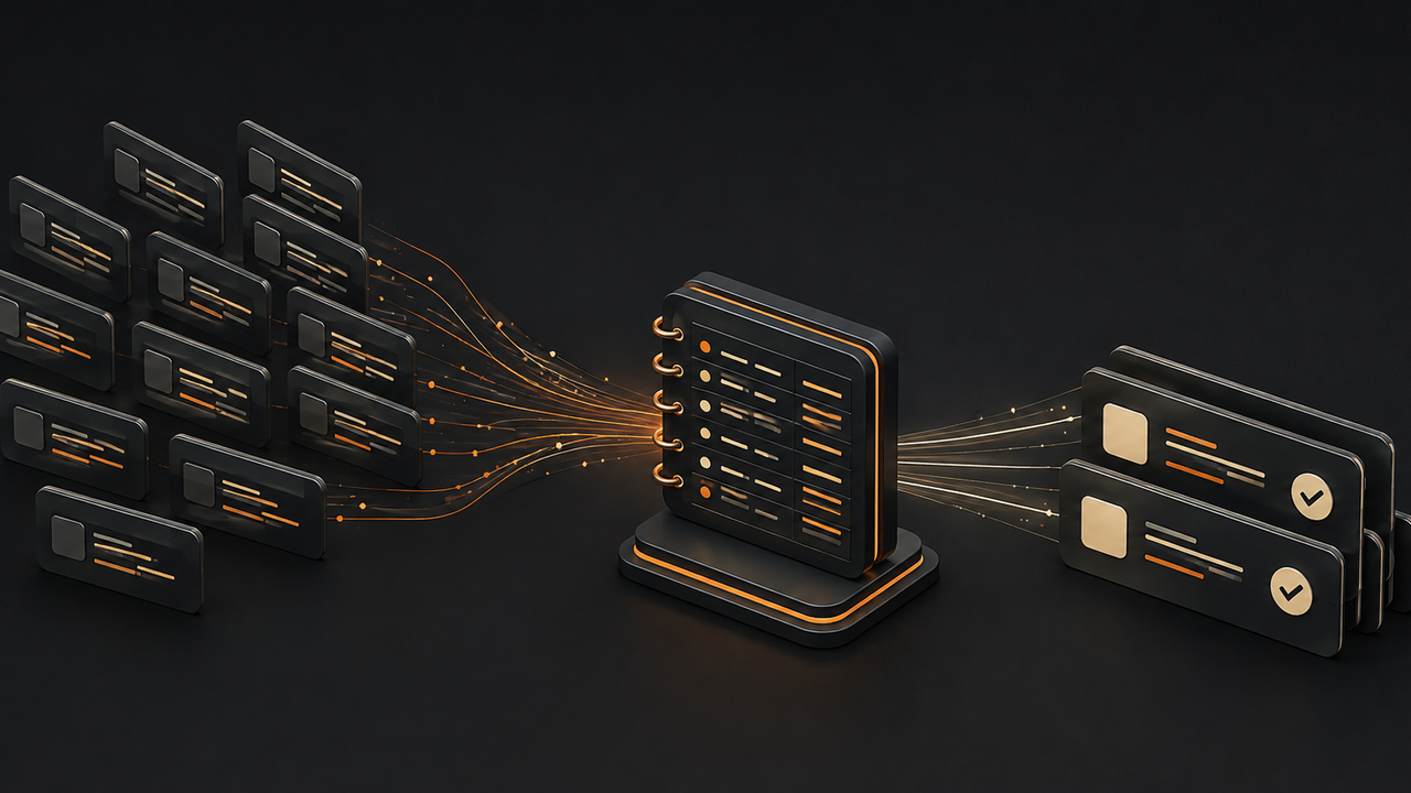 Requests flow through credit metering into usable data results