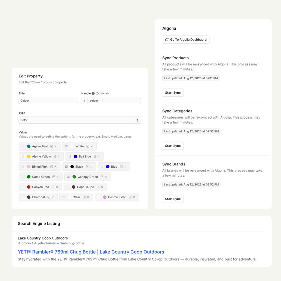 Medusa Js dashboard customizations
