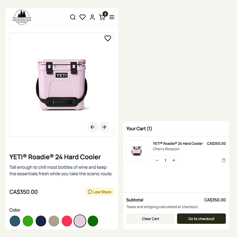 Custom Next Js ecommerce storefronts
