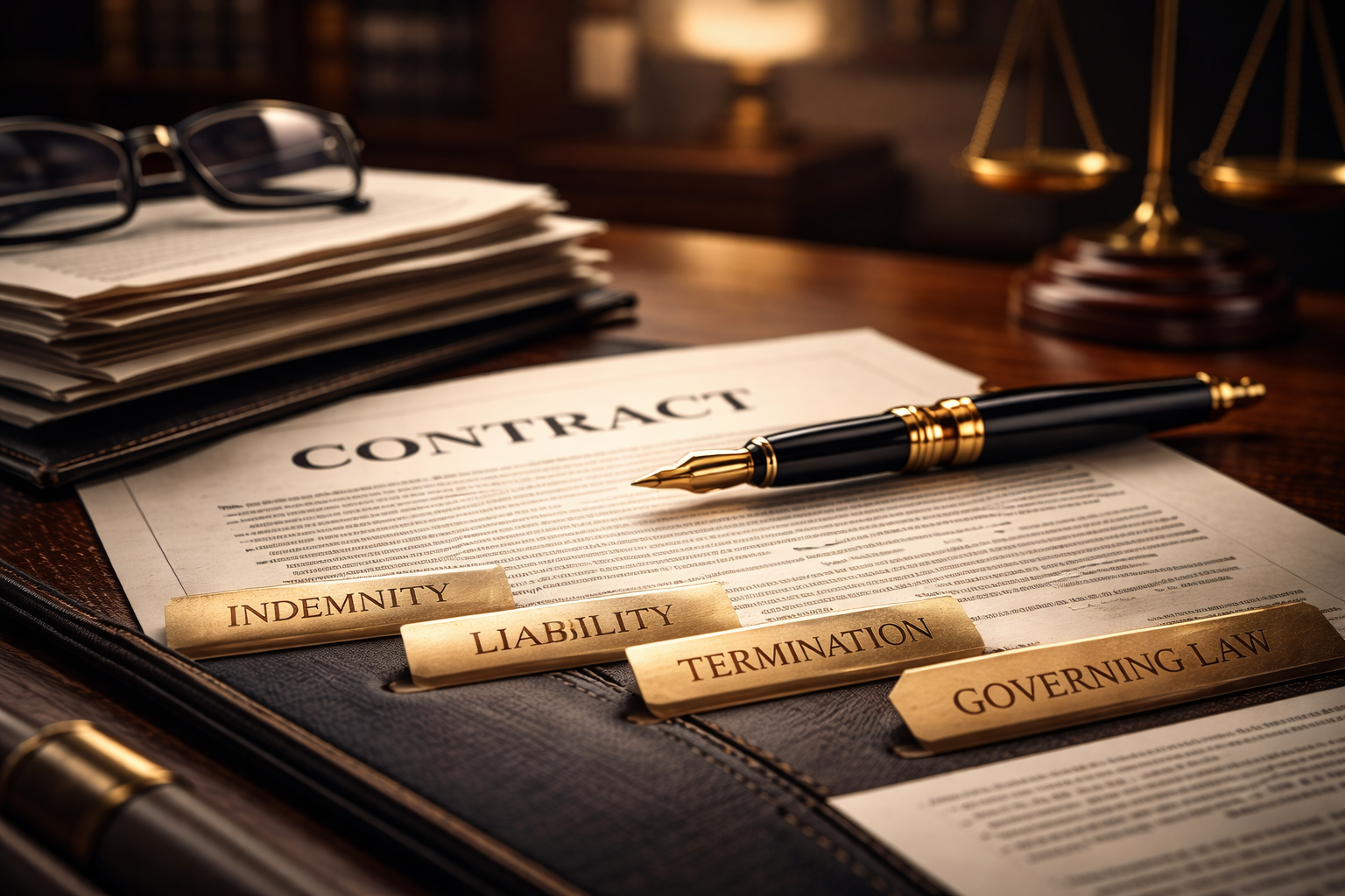 Four clauses that quietly decide where commercial risk lands