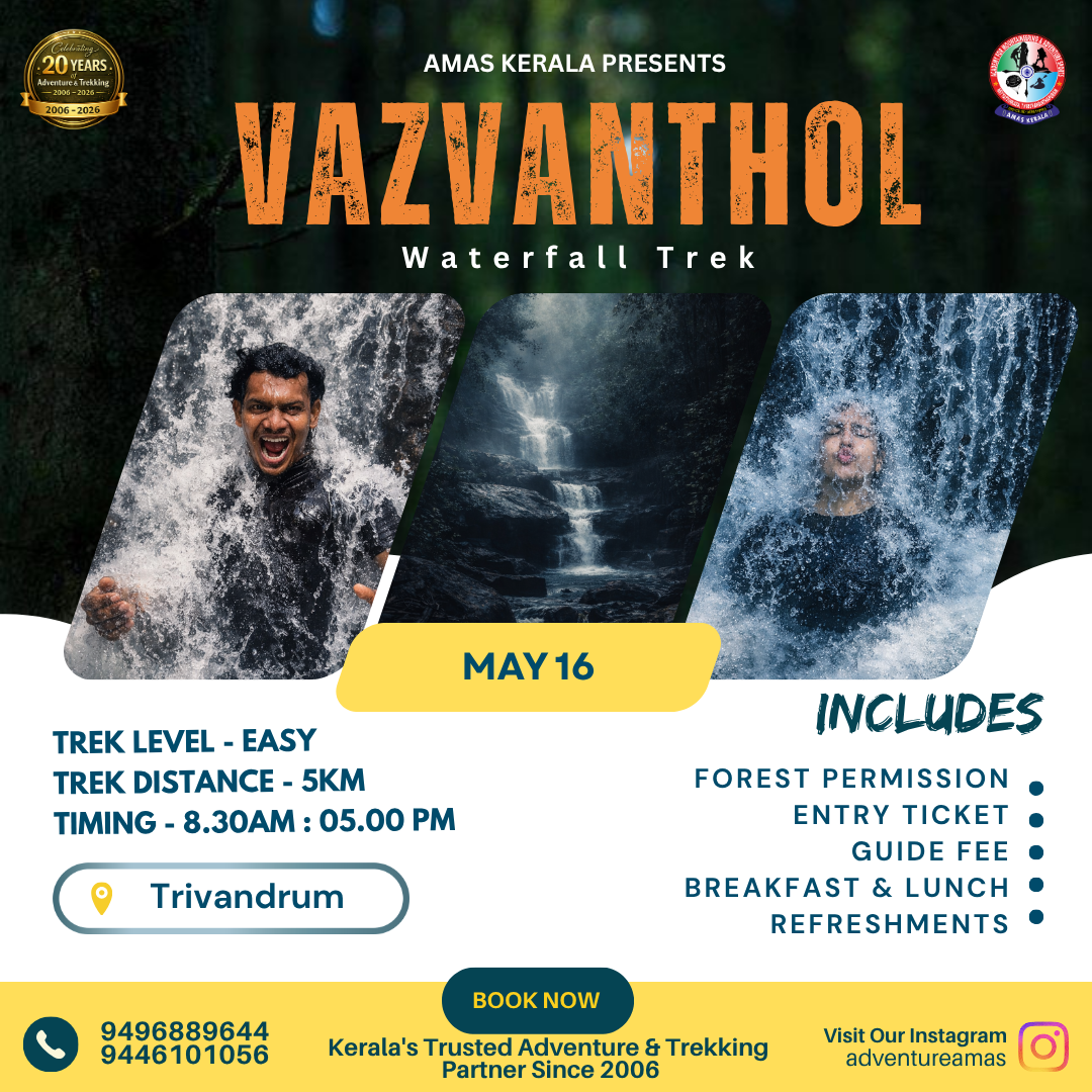 Vazhvanthol Waterfall Trek with AMAS Kerala