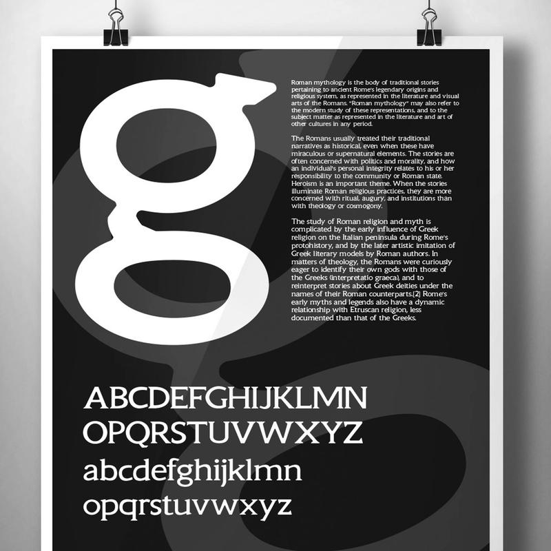 5360D Golembeski: Tiny Romans typeface design