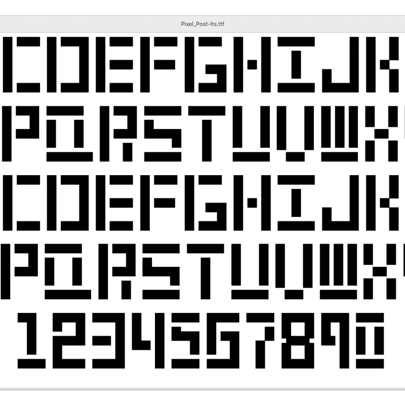 Pixel_Post-Its Font