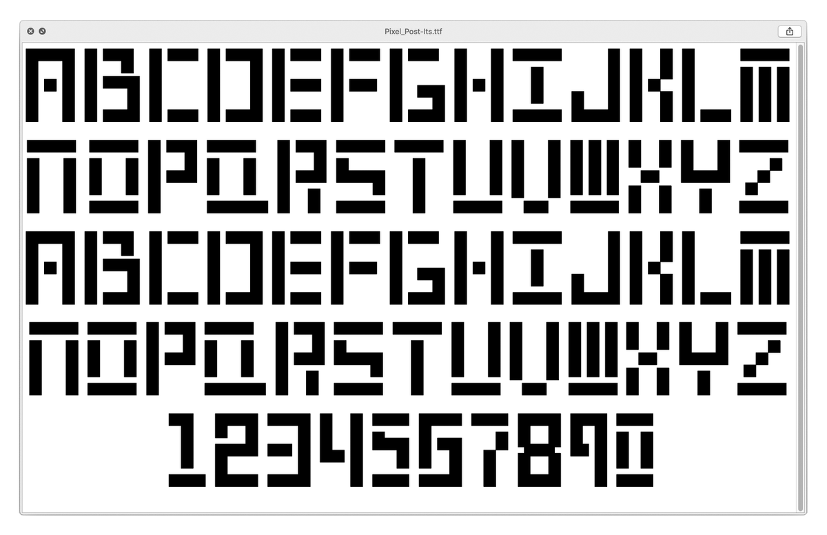 Pixel_Post-Its Font