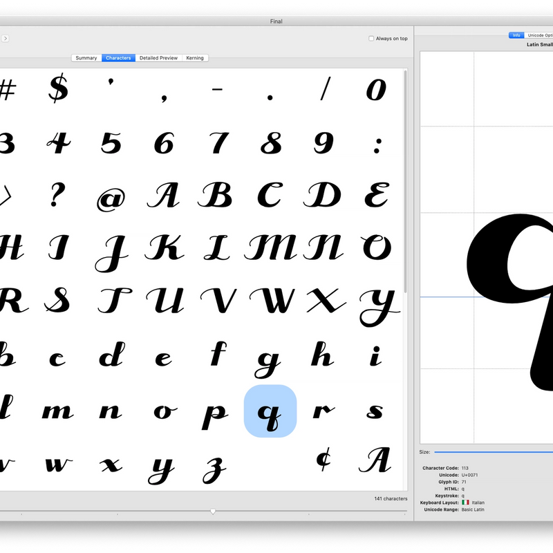 Type Design & Basics of Fontography | Alessandro Segalini