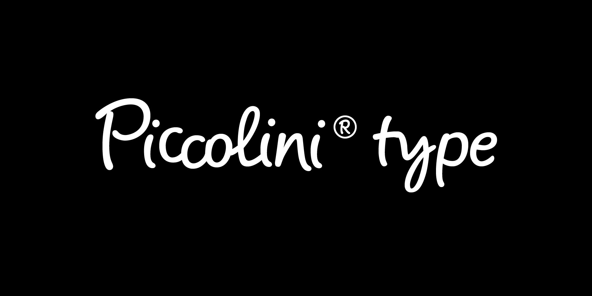 Piccolini font nameplate