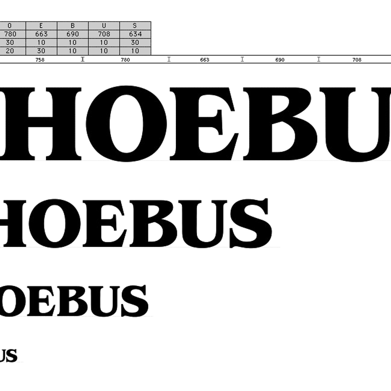 Phœbus .vfb spacing
