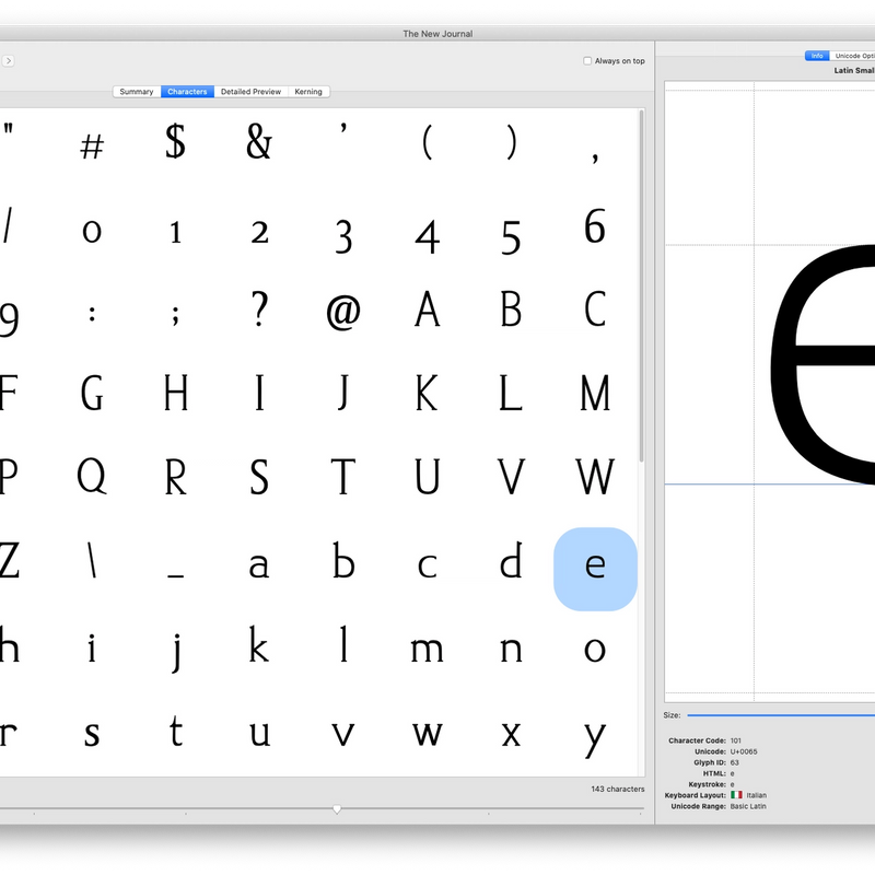 Type Design & Basics of Fontography | Alessandro Segalini