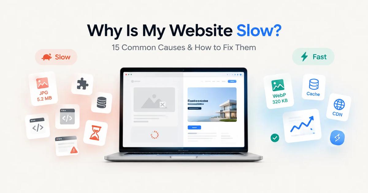 Why Is My Website Slow? 15 Common Causes (And How to Fix Them)