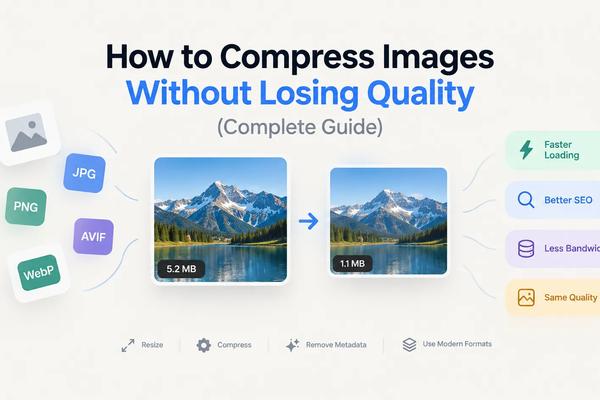 How to Compress Images Without Losing Quality (Complete SEO & Performance Guide)