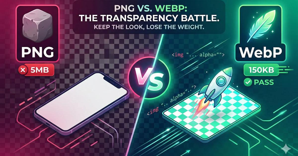 PNG vs. WebP: How to Keep Your Transparency Without the 5MB File Size