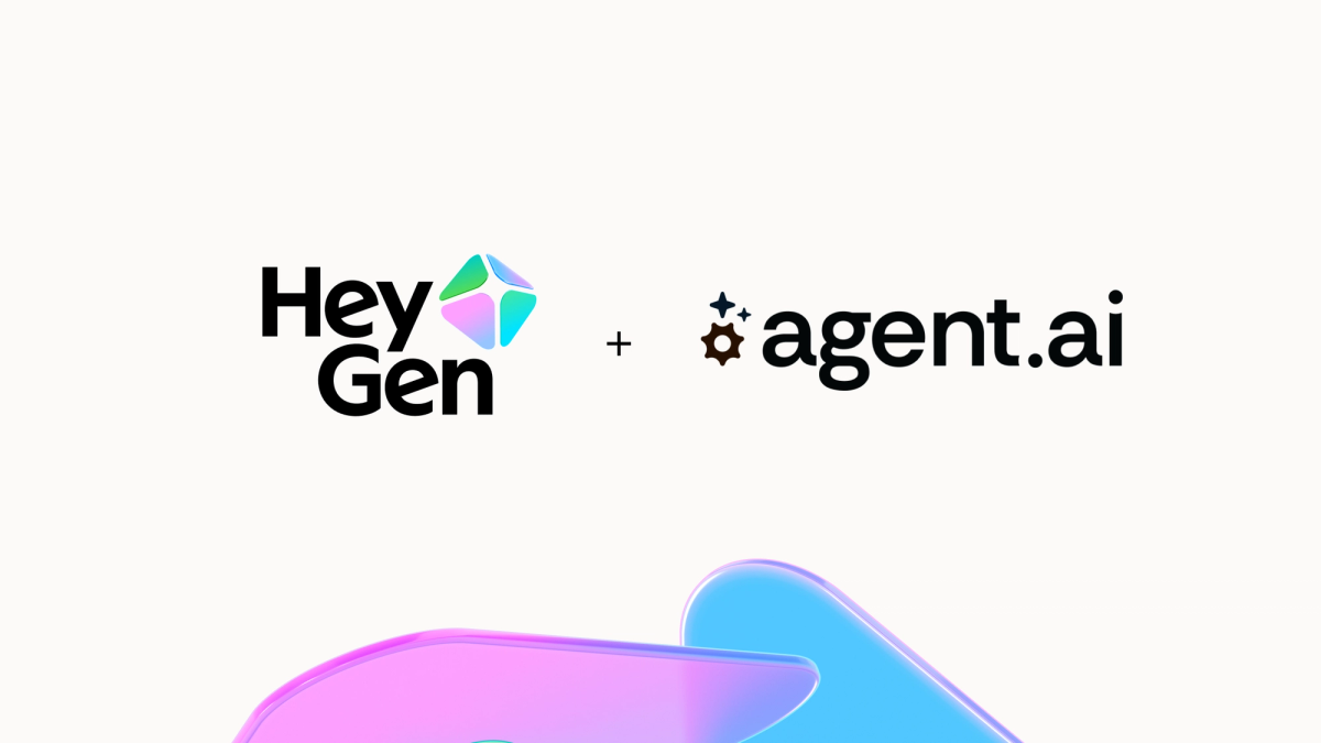 HeyGen과 Agent.ai 파트너십 로고