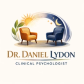 Dr. Daniel Lydon, Clinical Psychologist — two chairs beneath a sun and moon