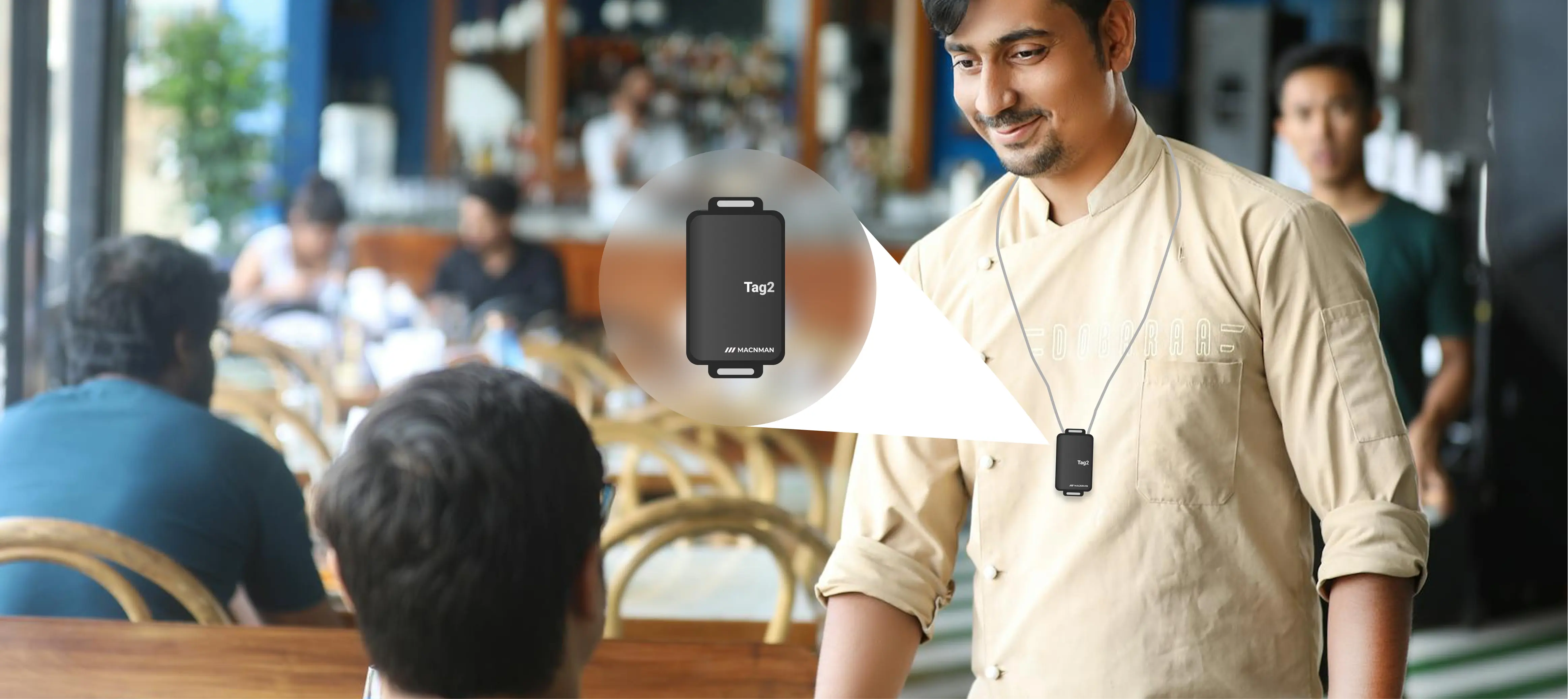 Service delays and idle waiter zones identified using UWB tracking in a quick service hotel