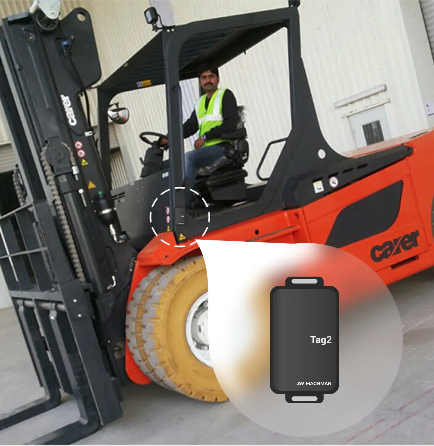 UWB anchor installation along forklift lanes for real-time indoor tracking