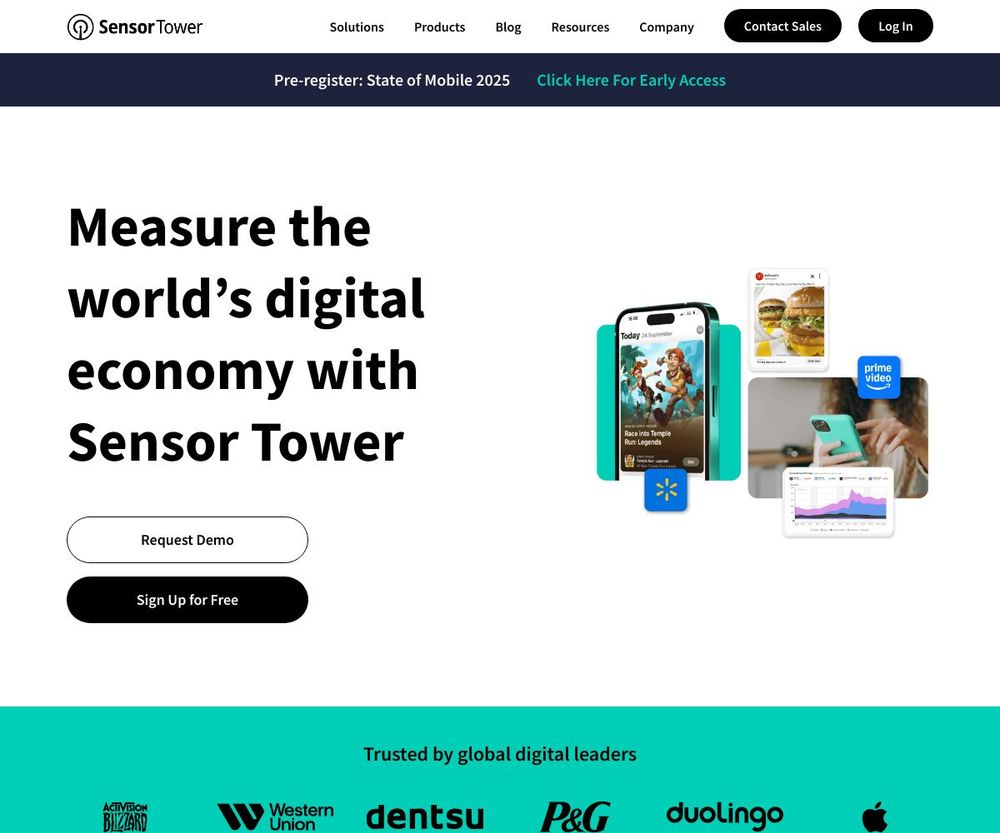 Screenshot of Sensor Tower