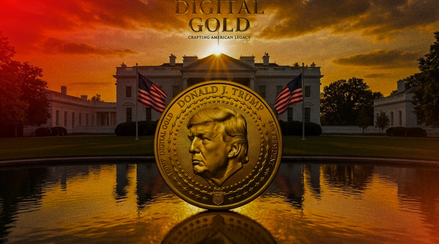 "Trump Digital Gold" $GOLD Grew to $60M MarketCap After Launch , Then Rug Pulls ~87% in Hours