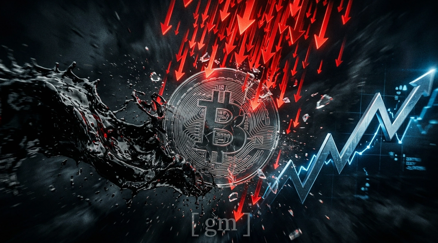 Why Crypto Is Down Today: Bitcoin Drops Below $84K as Oil Spikes and $550M in Longs Get Liquidated