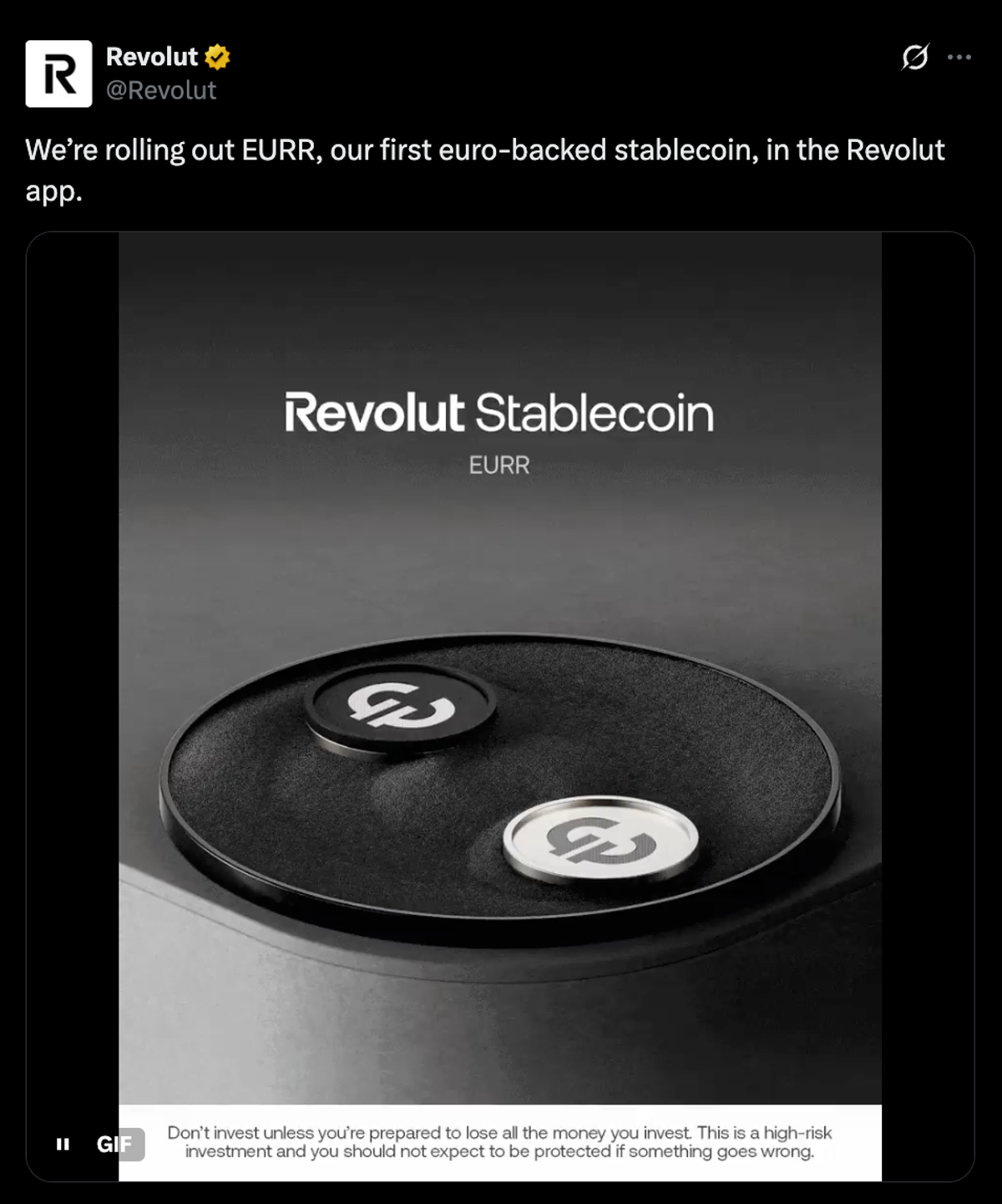 Revolut EURR Announcement