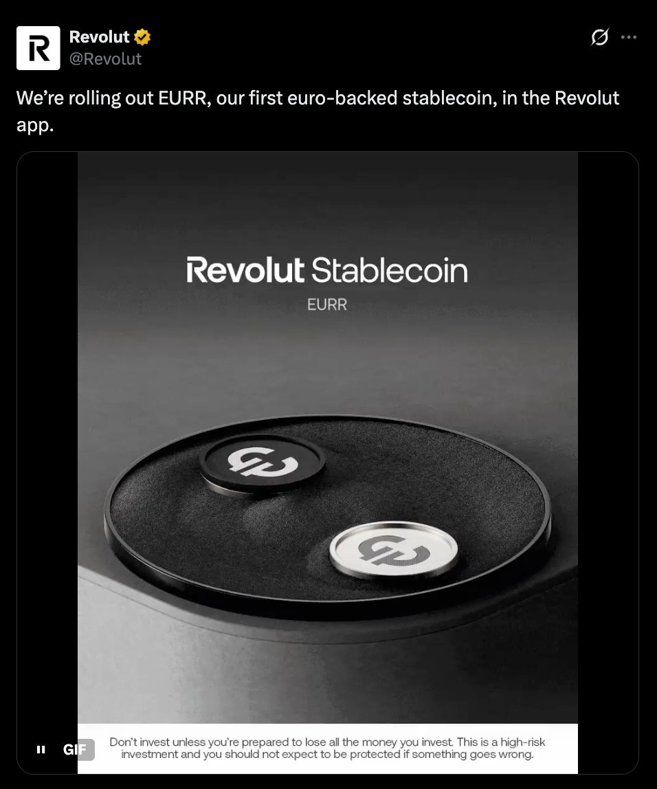 Revolut EURR Announcement