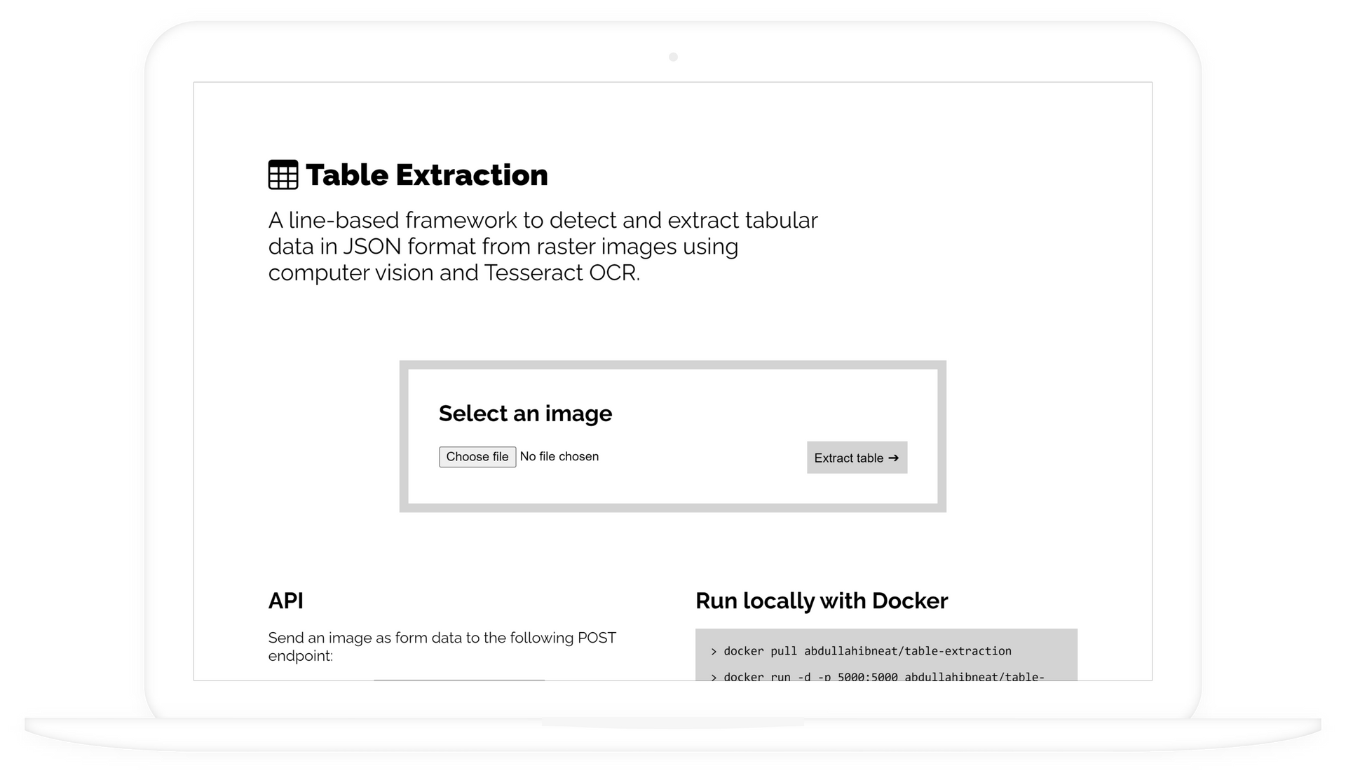 Table Extraction
