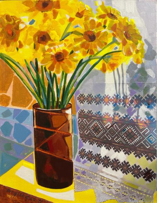 Still life with gerberas