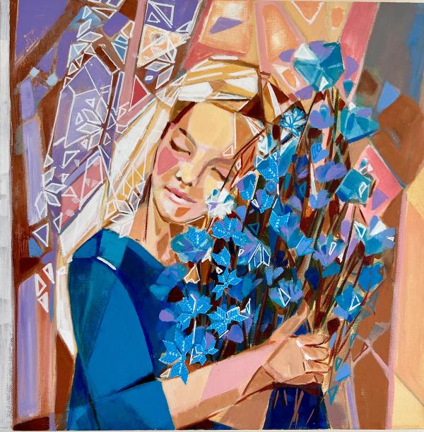 The blue bouquet
