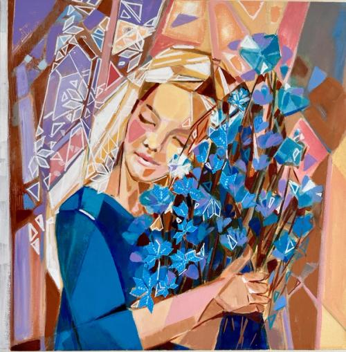 The blue bouquet 