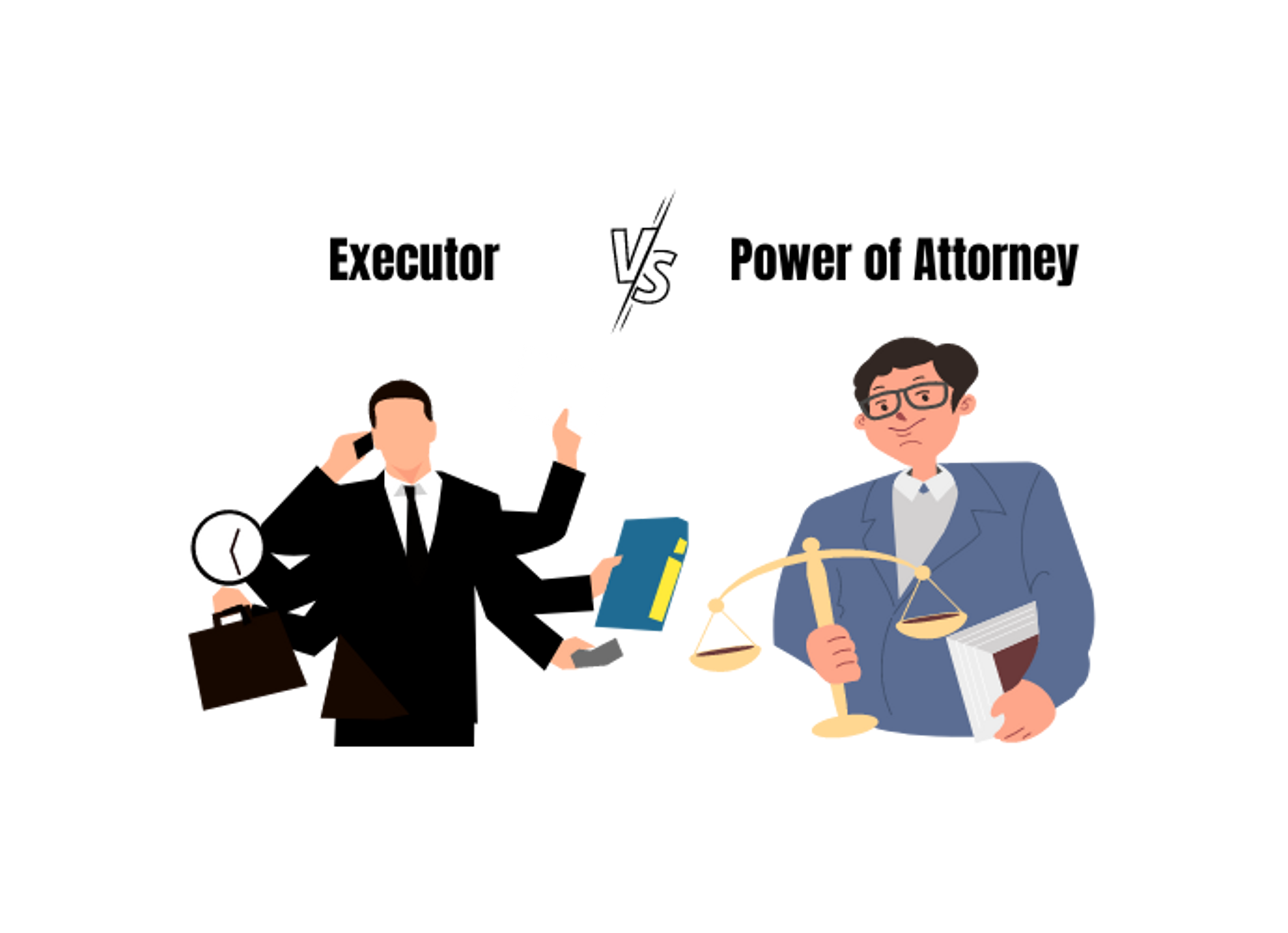 Graphic of an executor and power of attorney agent