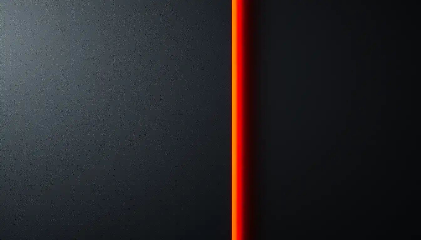 An abstract charcoal and red editorial graphic evoking a legal boundary line, what is permitted and what is not.