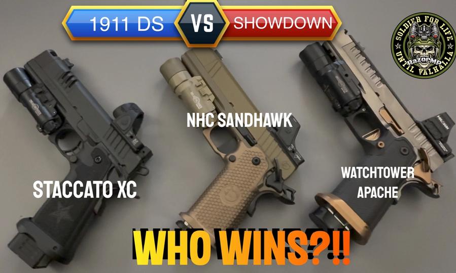 Three Way 1911DS Showdown: Staccato XC, NHC Sandhawk, Watchtower Apache