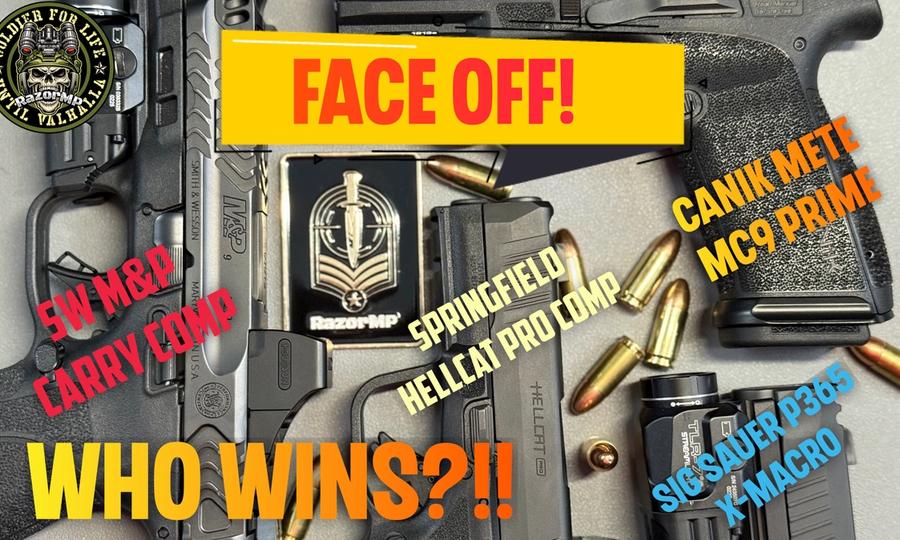 Canik Prime Showdown! Canik Prime vs S&W Carry Comp vs Sig P365 X-Macro vs Springfield Hellcat Comp