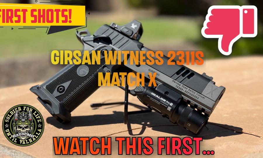 First (Painful) Shots with the Girsan Witness 2311S Match X