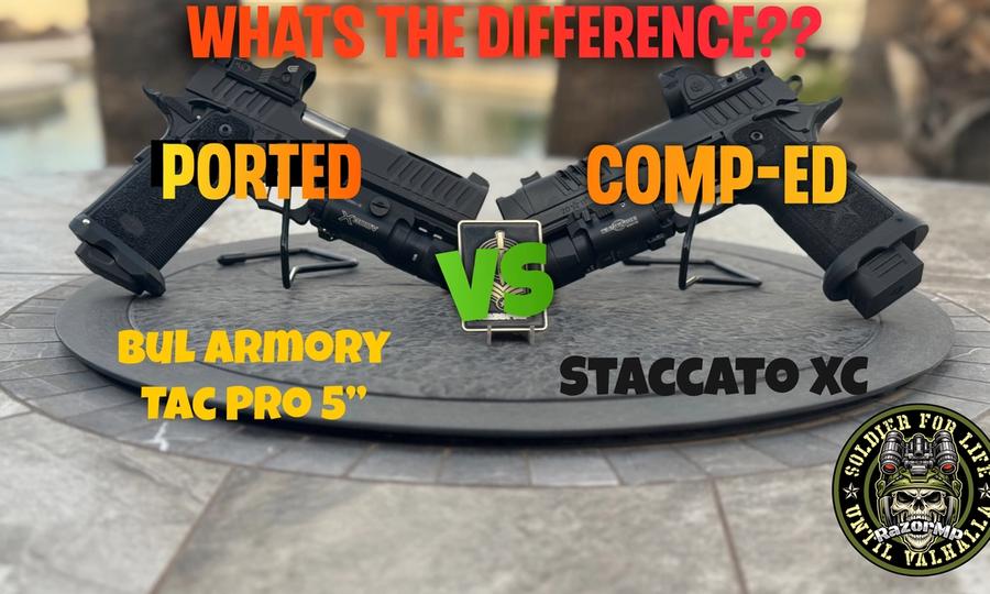 Ported vs Compensated Guns - BUL Armory Tac Pro 5" vs Staccato XC