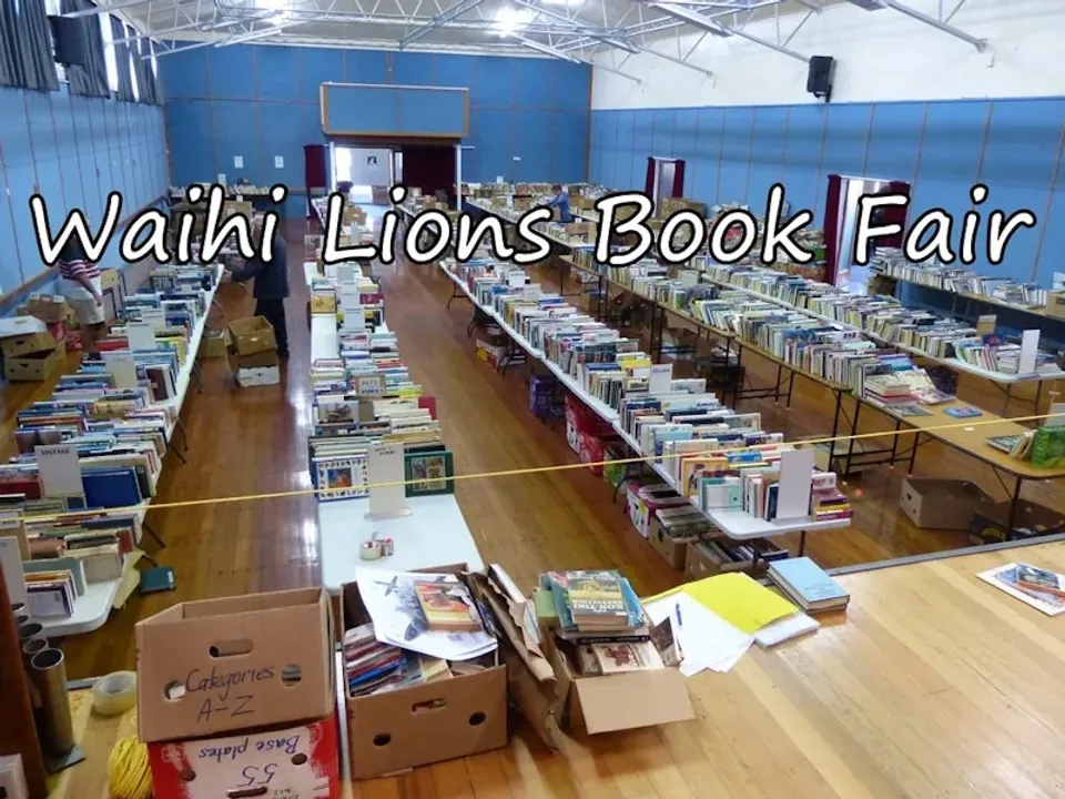 Waihi- Lions Club Book Fair- King’s Birthday Weekend