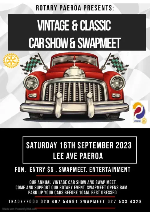 Paereoa Vintage and classic Car show and swapmeet
