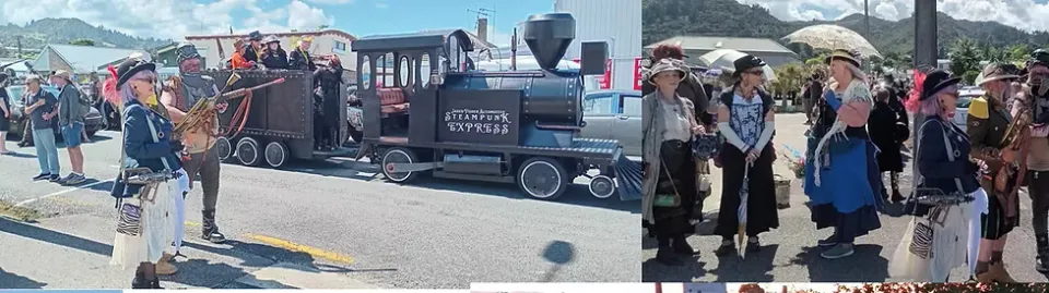 camping at steampunk